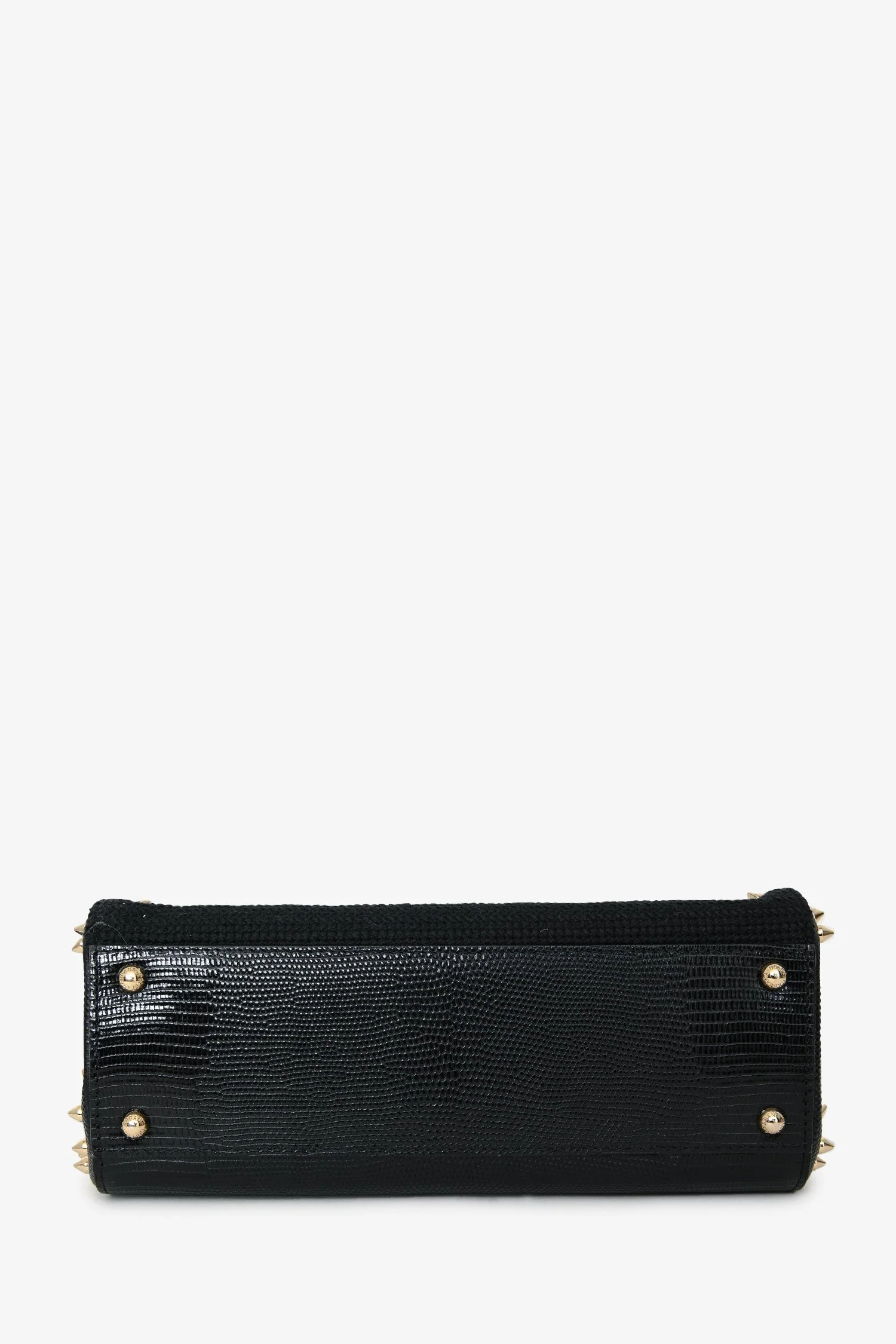 Dolce & Gabbana Black Floral Embroidered Sylvia Top Handle with Strap - Image 5